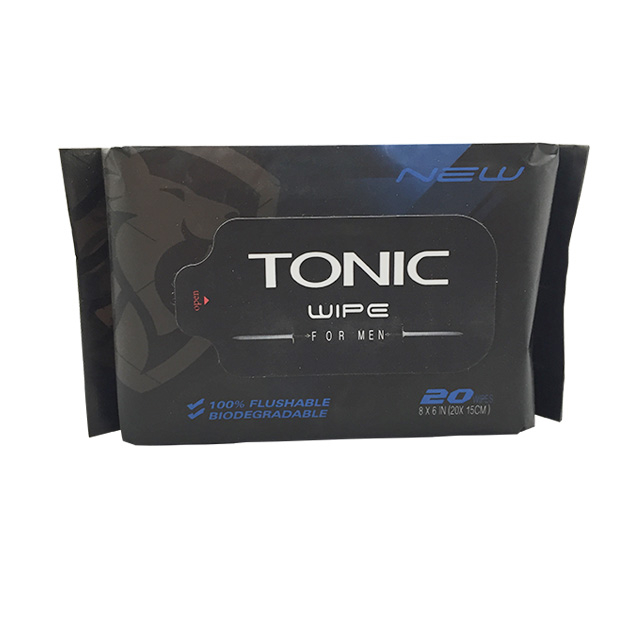 OEM 100% biodegradables Flushable cuerpo Toallitas húmedas para la limpieza de la piel